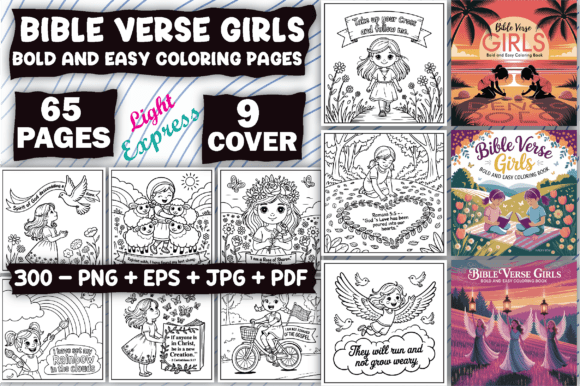 Download Bible Verse Girls Coloring Pages - Premium Resources